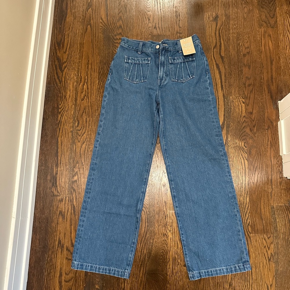Madewell the perfect vintage wide leg Jean pocket detail